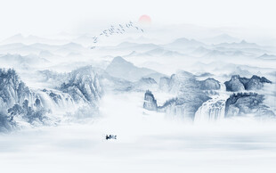 中式水墨山水