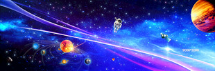 梦幻宇宙星空景象