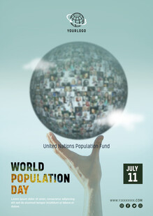 世界人口海报