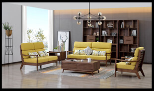 现代简约风客厅家居布置