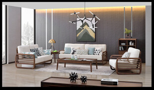 现代简约风客厅家居场景