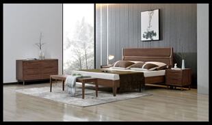 现代简约风格木质卧室家具