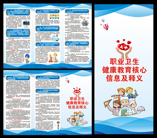 职业病防治法宣传周三折页