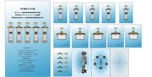 潮汕厝角头书签备忘贴展示矢量图