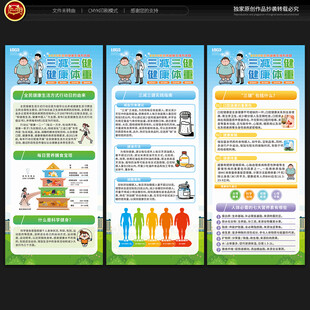 全民健康生活方式日展架