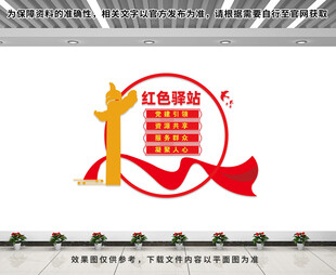 红色驿站文化墙