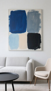 现代简约风客厅艺术挂画