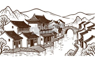 矢量线稿线描
