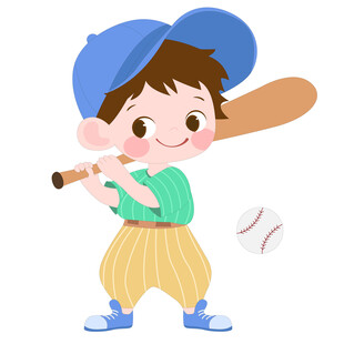 开学季运动会体育课打棒球的男孩