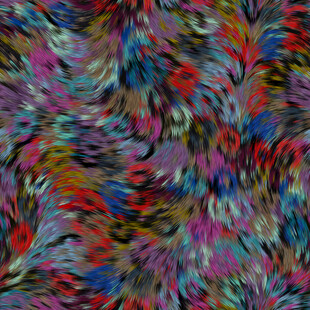 彩色豹纹纹理图案