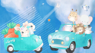 卡通儿童房背景