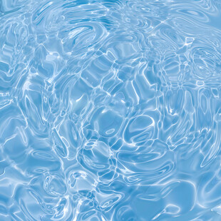 清澈蓝色水波纹理画面