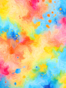 多彩水彩抽象背景图案