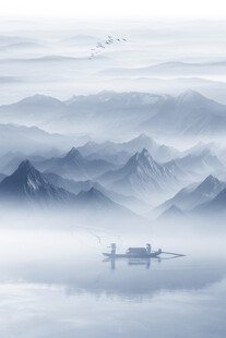 水墨山水画