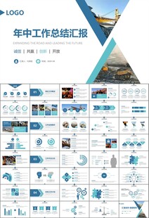 采矿业工作总结新年计划PPT