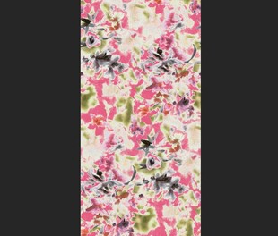 多彩花卉图案布料纹理