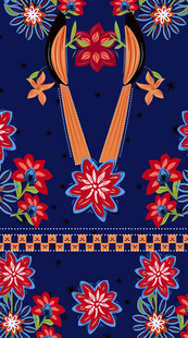 民族风刺绣图案纹理