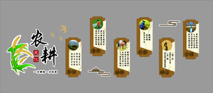 幼儿园环创主题墙成品传统农耕