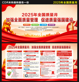 质量月展板