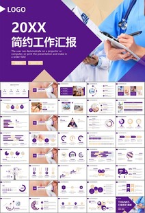 紫色大气医美整形发布会PPT