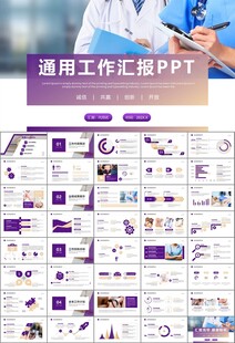 紫色大气医美整形发布会PPT