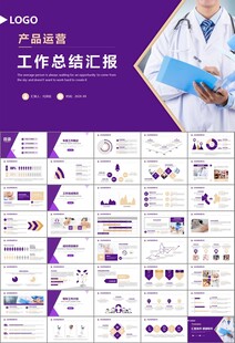 紫色大气医美整形发布会PPT