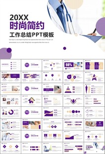 紫色大气医美整形发布会PPT