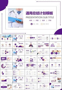 紫色大气医美整形发布会PPT