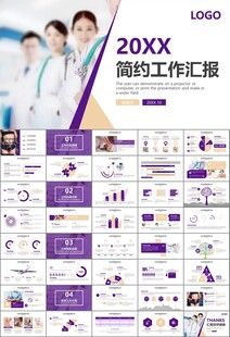 紫色大气医美整形发布会PPT