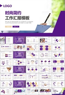 紫色大气医美整形发布会PPT