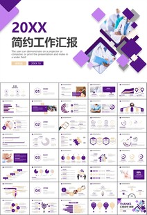 紫色大气医美整形发布会PPT