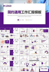 紫色大气医美整形发布会PPT