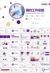 紫色大气医美整形发布会PPT