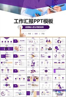 紫色大气医美整形发布会PPT