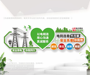 电力企业文化墙