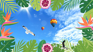 蓝天白云仰望天空