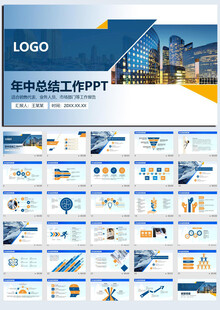 商务总结汇报PPT模板