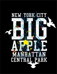 服装印花矢量字母时尚图案