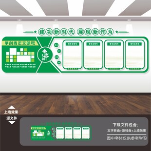青年文明号文化墙