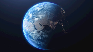 太空中的地球景象