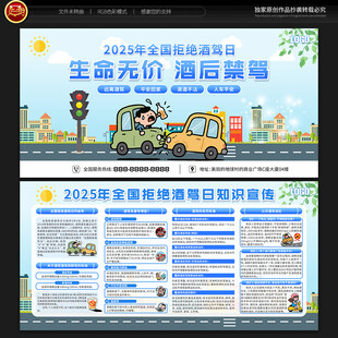 全国拒绝酒驾日宣传栏