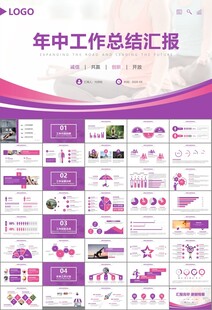 紫色时尚瑜伽馆瑜伽培训PPT