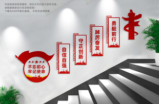楼梯党建文化墙