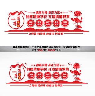 清廉学校文化墙