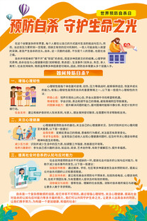预防自杀守护生命之光海报