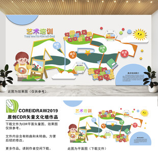 艺术培训班文化墙