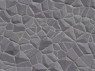 凹凸不平石头墙