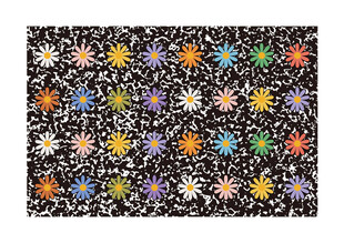 多彩小花图案背景纹理