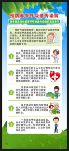 春季健康教育知识展架