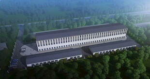 现代化建筑坐落于葱郁林间